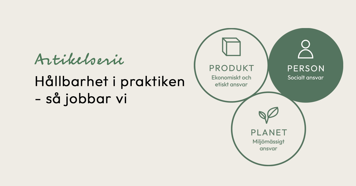 Hållbarhet i praktiken - Person - Social hållbarhet