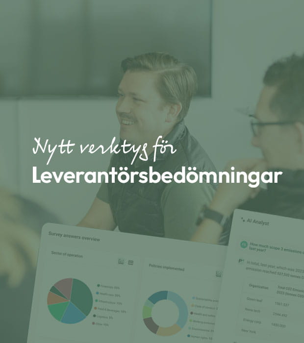 Nytt verktyg för leverantörsbedömning