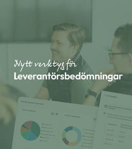 Nytt verktyg för leverantörsbedömning