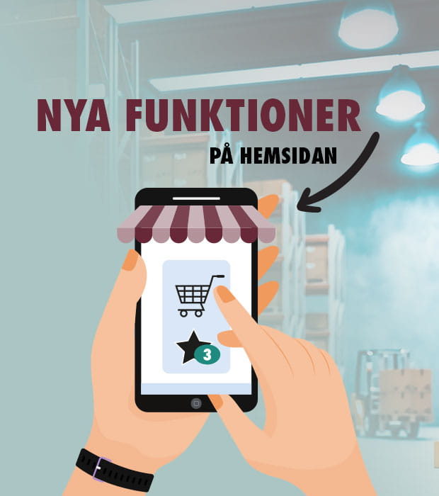 Nya funktioner lagersaldo favoritlista