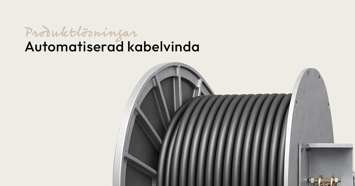 Automatiserad kabelvinda produktlösningar