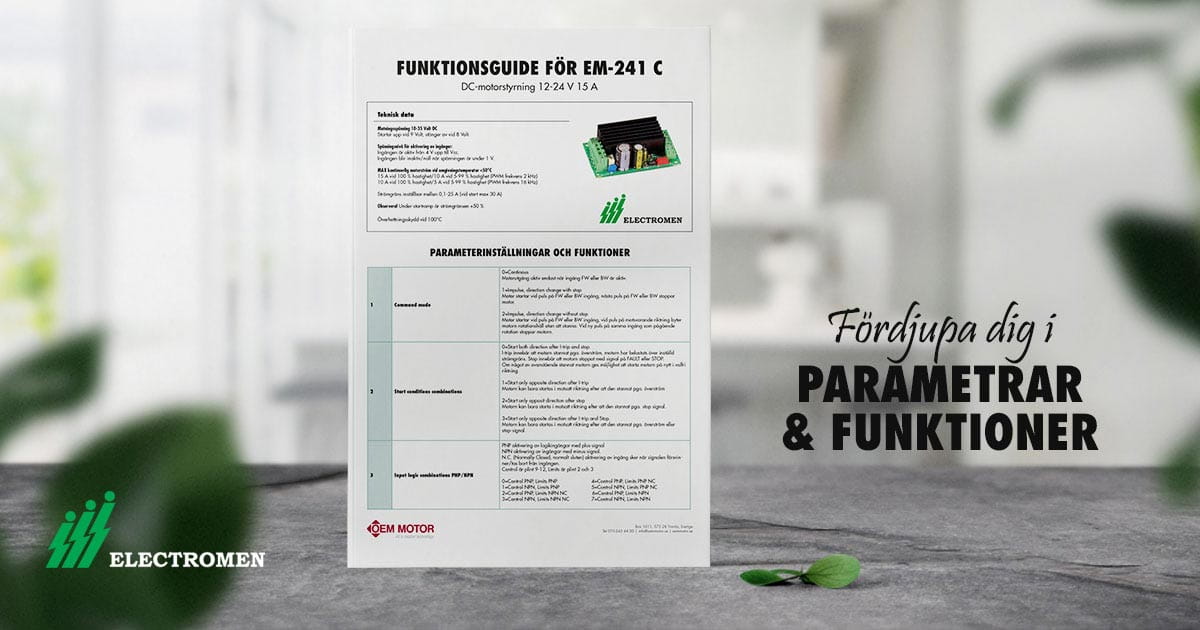 em241c funktionsguide