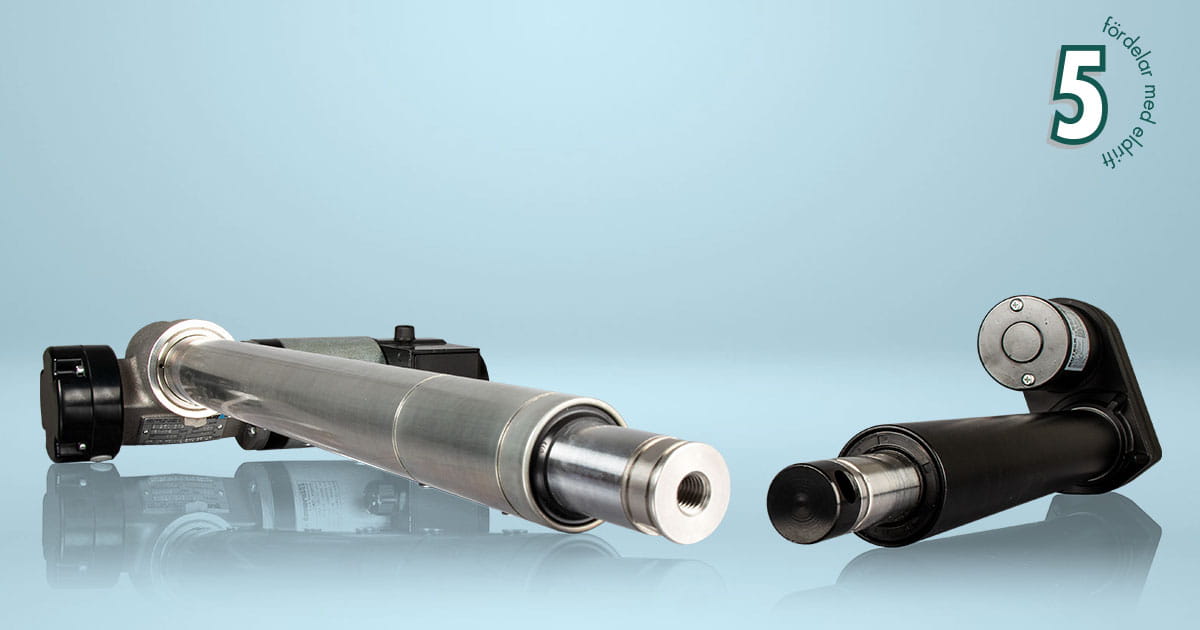 Linjära ställdon med eldrift