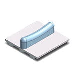 Halvrund medbringare Gates