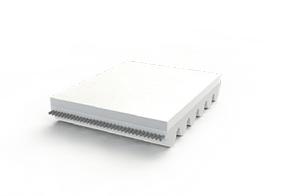 Kuggrem beläggning PVC White
