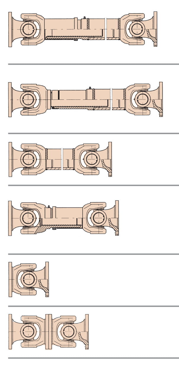 kardanaxel serie07 med flans