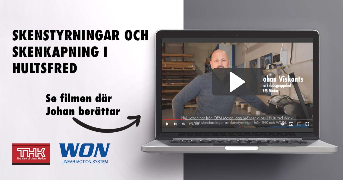 skenstyrningar skenkapning THK WON