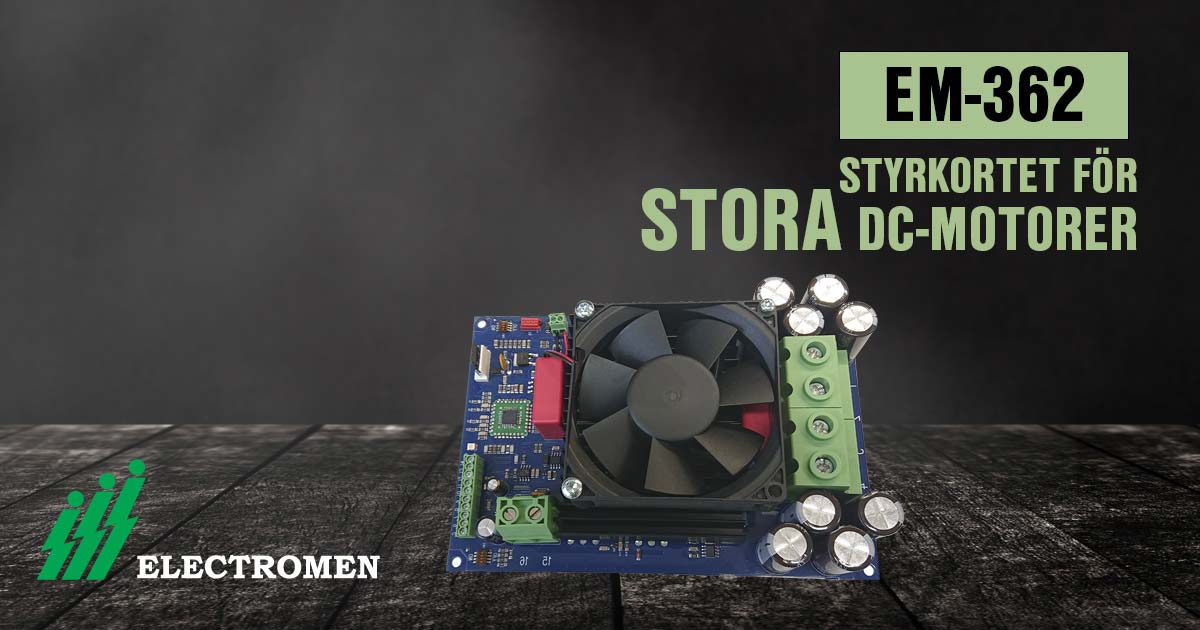 electromen styrkort dc motorstyrning em362