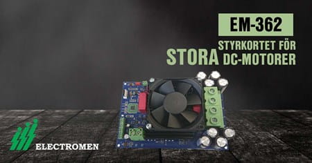 electromen styrkort dc motorstyrning em362
