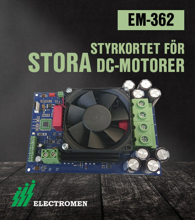 electromen styrkort dc motorstyrning em362