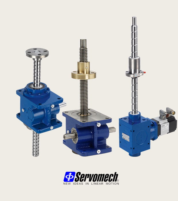 Elektromekaniska cylindrar domkrafter Servomech