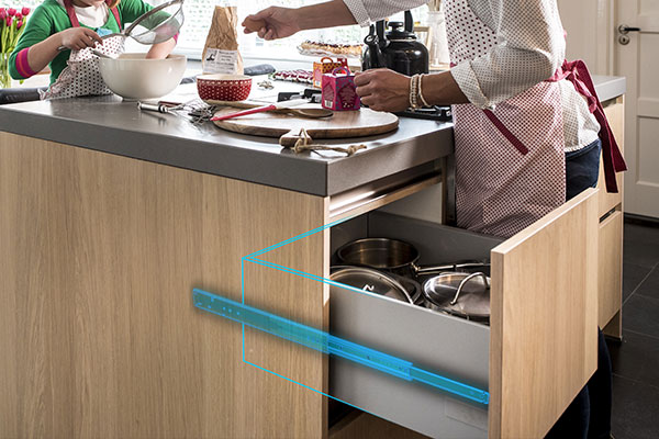 Teleskopskena Thomas Regout kök