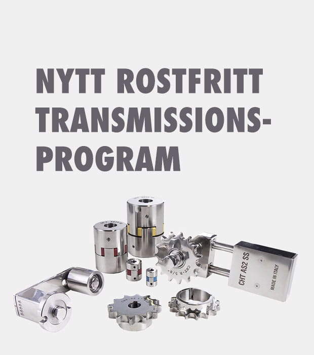 nytt rostrfritt transmissionsprogram