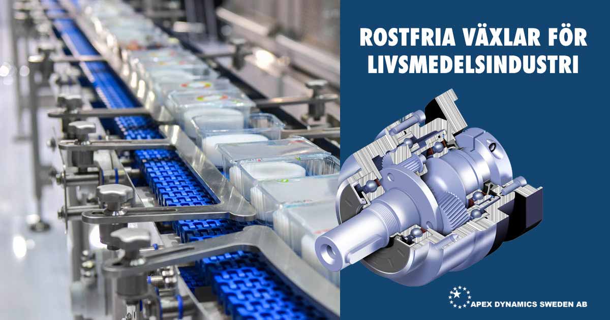 Planetväxel Apex rostfri livsmedel