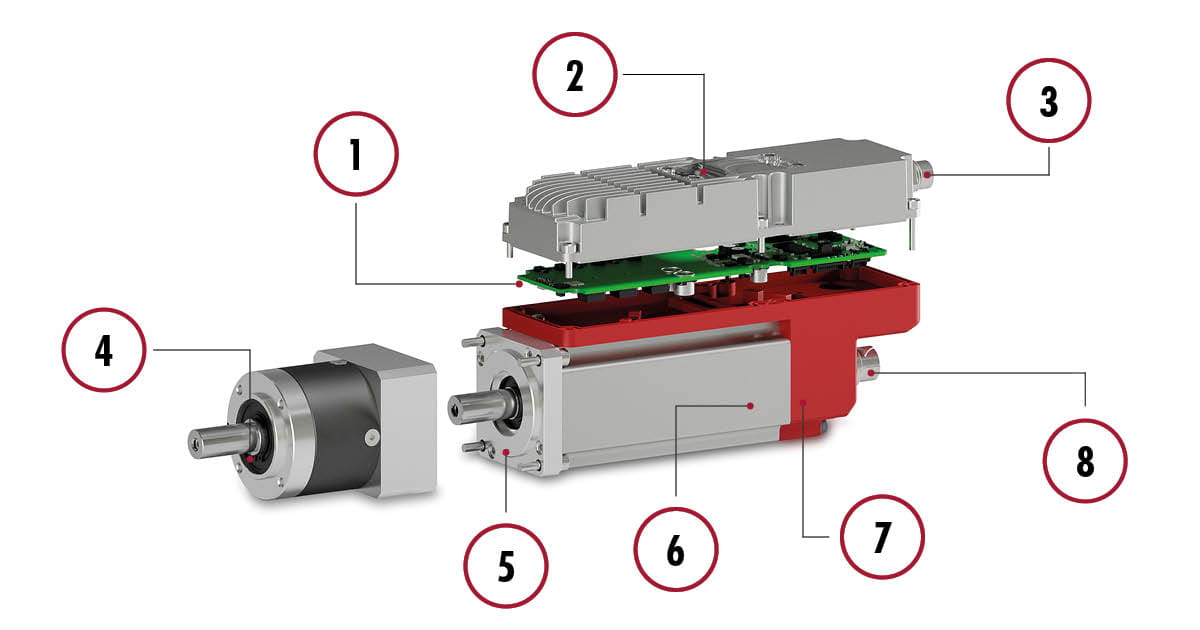 Siboni PL4 borstlös motor delar