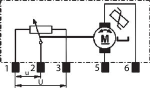 VMC 12 V 0,16 W med potentiometer-inkoppling