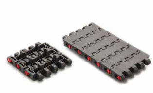 Bandkedja från Magris svart rakgående i termoplast