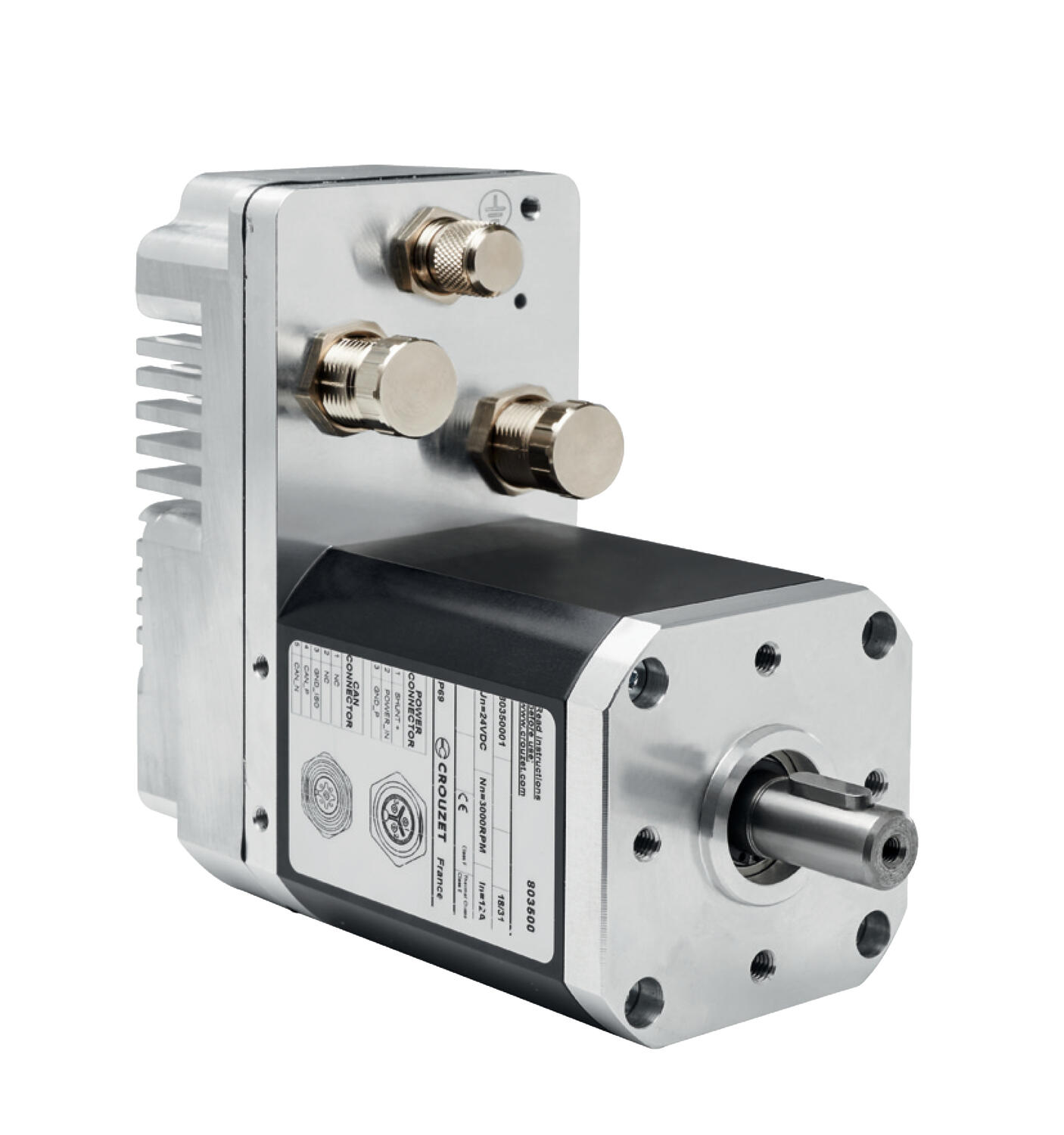 BLDC motor integrerad elekronik CAN-BUS