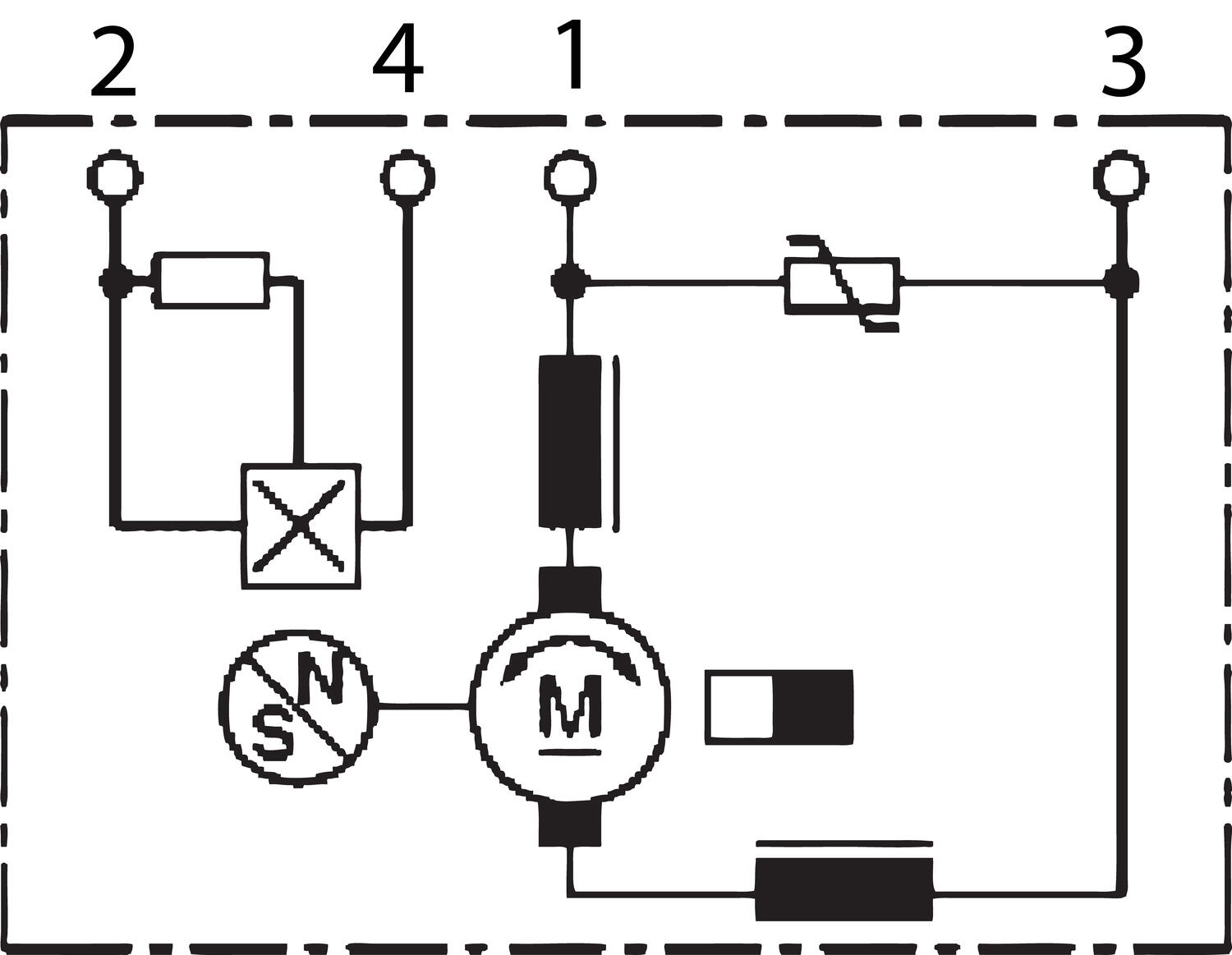 DC-motor AHC 24 V Bosch inkoppling