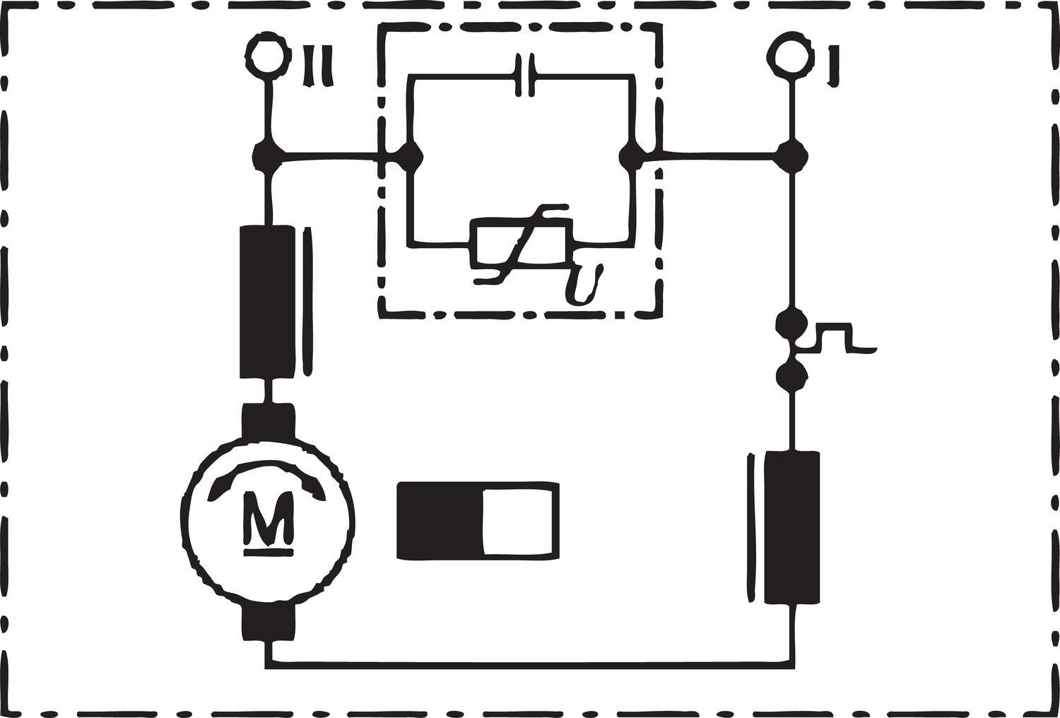 DC-motor Bosch AHC 12 V inkoppling