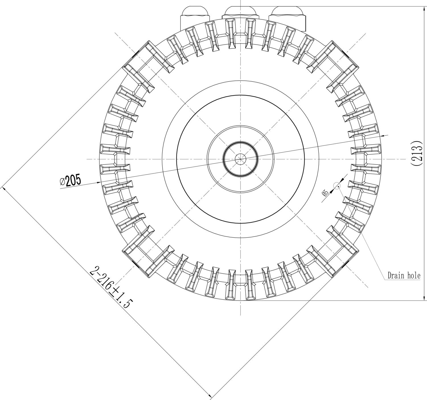 EC-motor ATB EC112 front