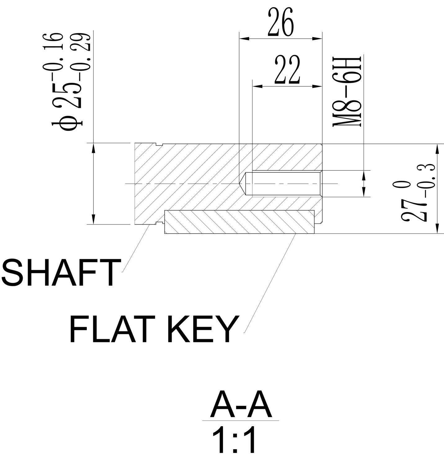 EC-motor ATB EC112 shaft