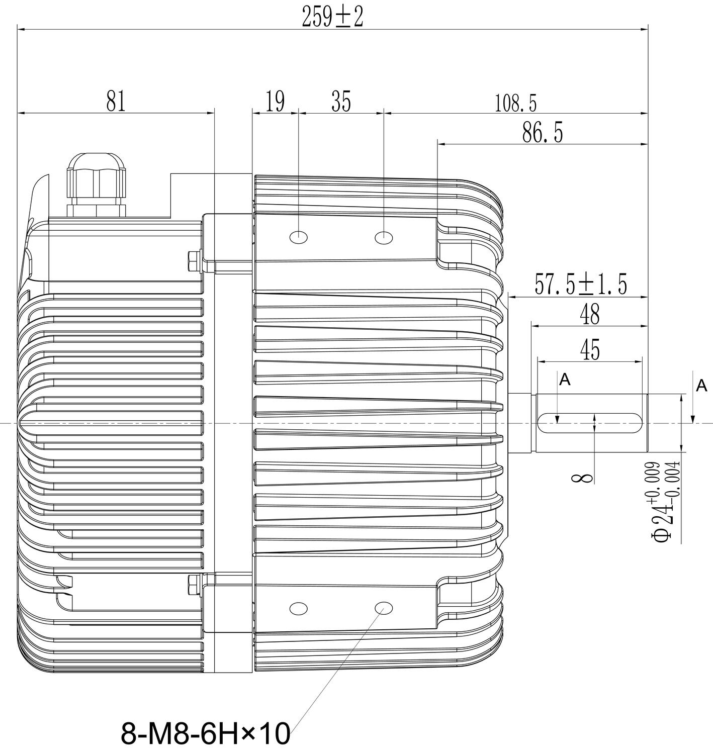 EC-motor ATB EC112 side
