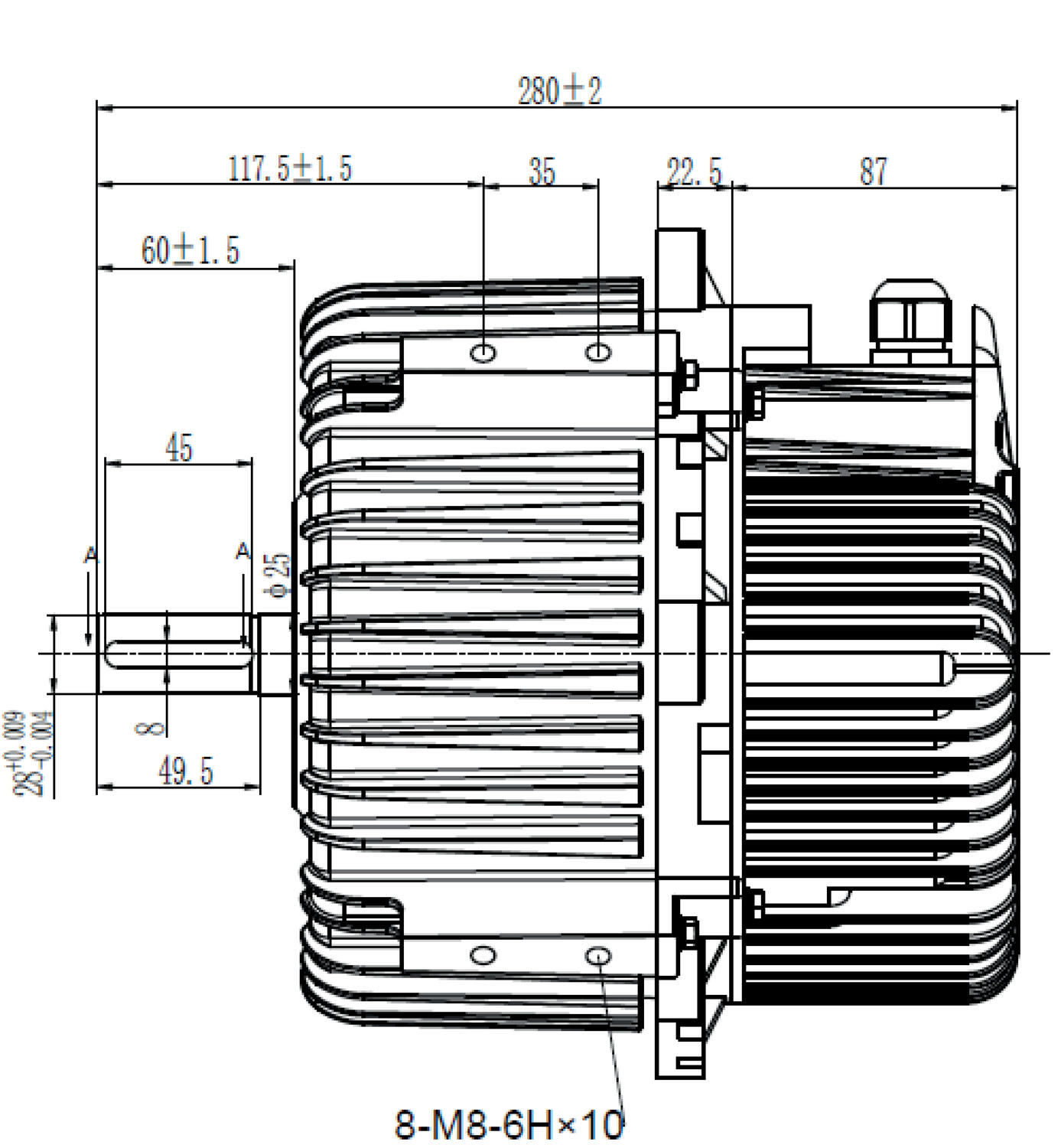 EC-motor ATB EC132 1,8 kW
