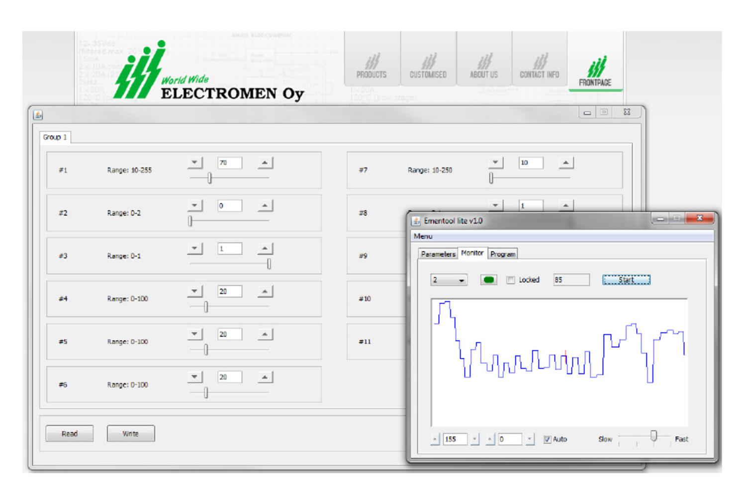 Electromen software image