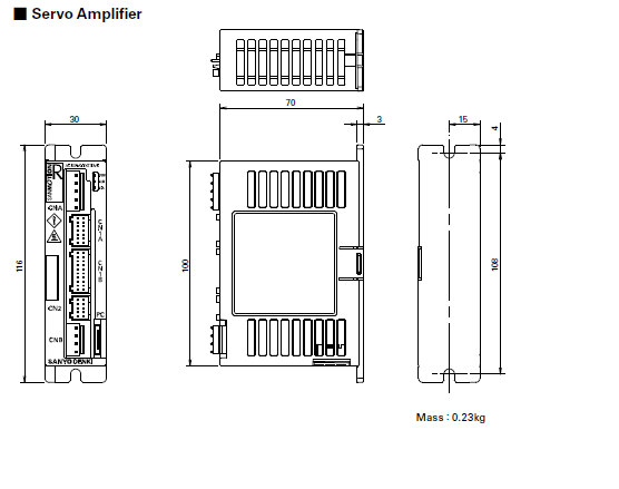 Elmotor borstlös servomotor dimensioner