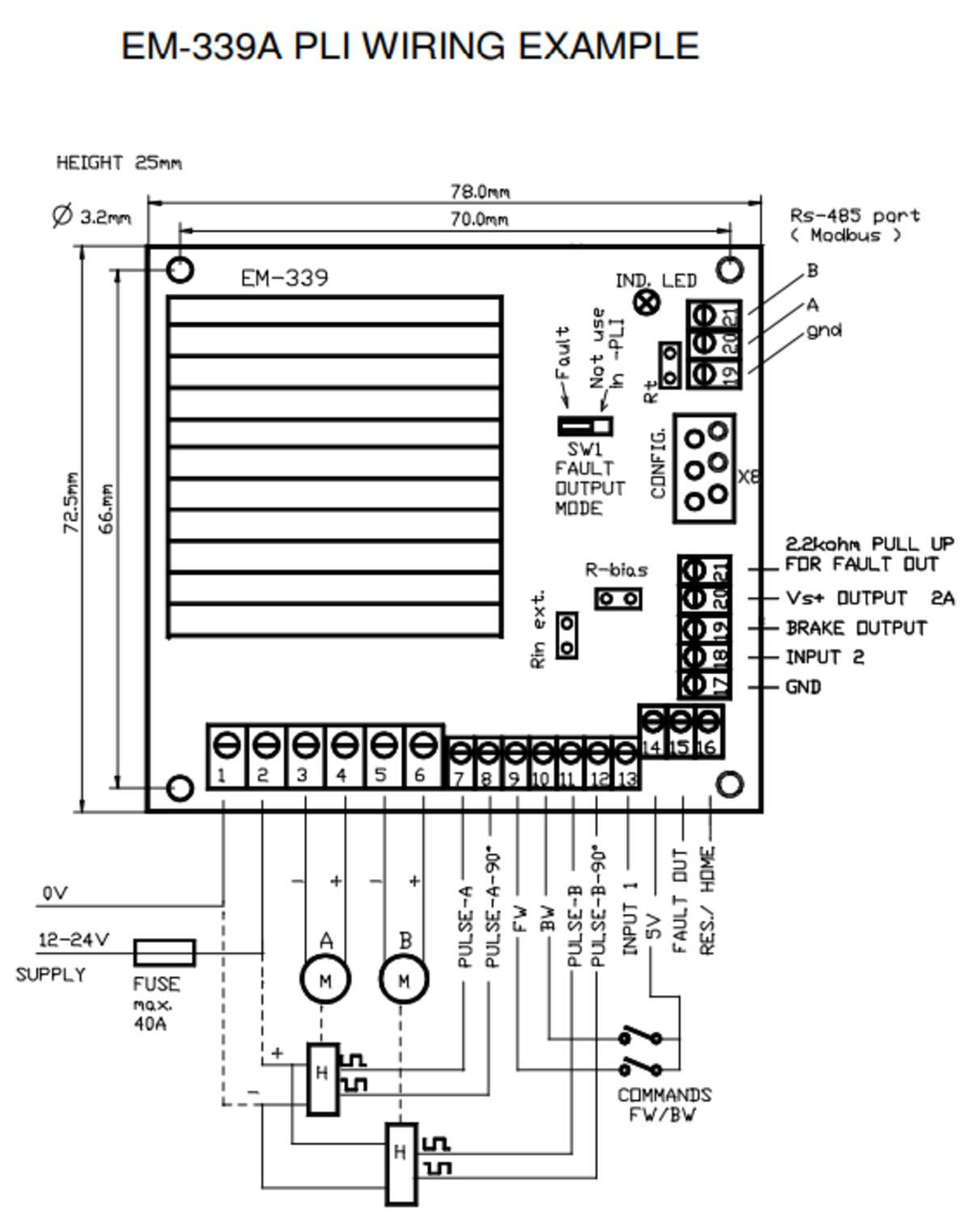 EM-339A-PLI wiring