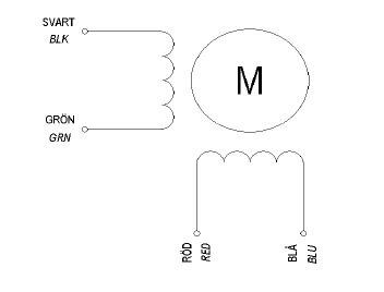 Fulling Motor stegmotor kopplingar
