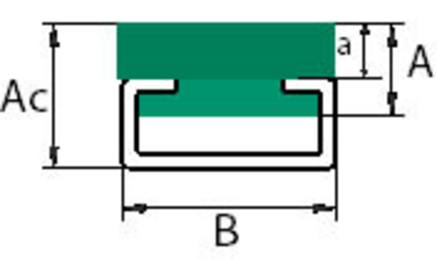 Glidlist CP-profil för kedjor Simplex