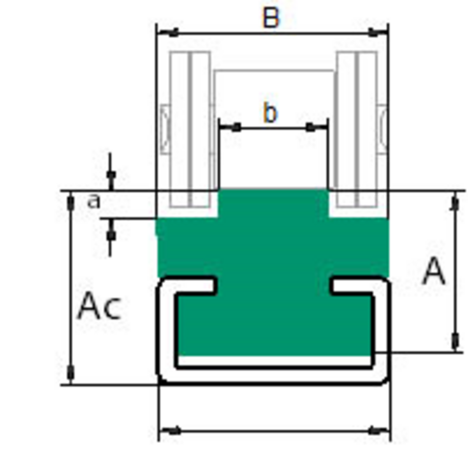 Glidlist CT-profil för kedjor simplex