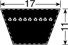 Kilrem B från Fenner mått och dimension