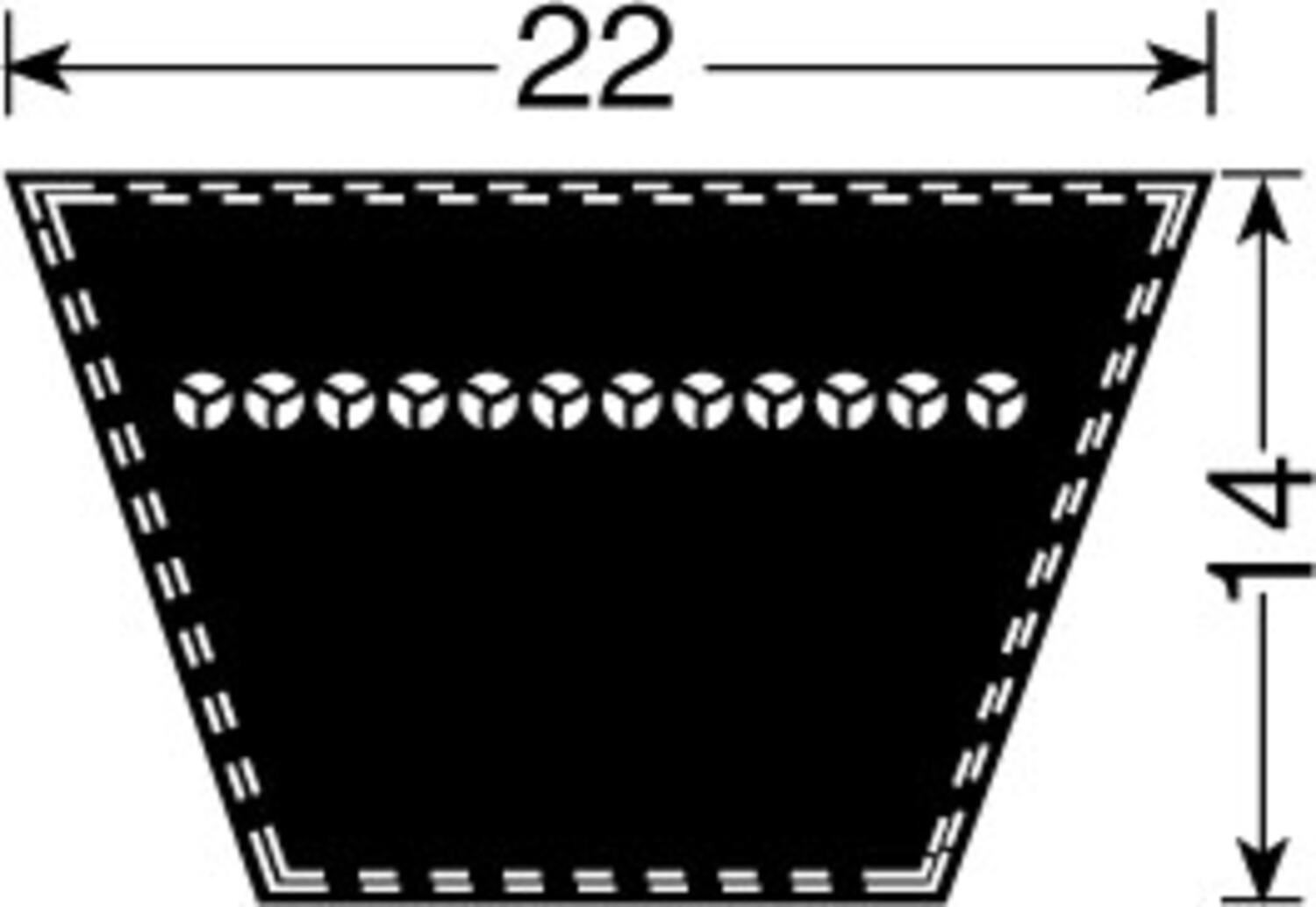 Kilrem C från Fenner ritning och mått