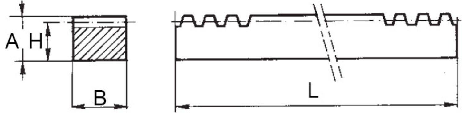 Kuggstång från OEM Motor ritning