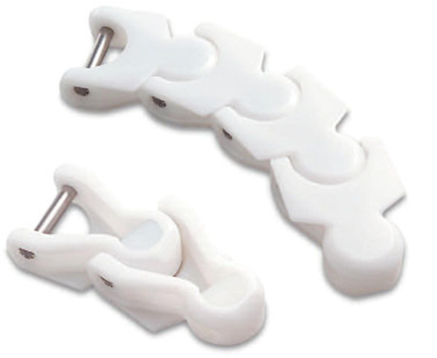 Kurvgående bandkedja från Magris i termoplast