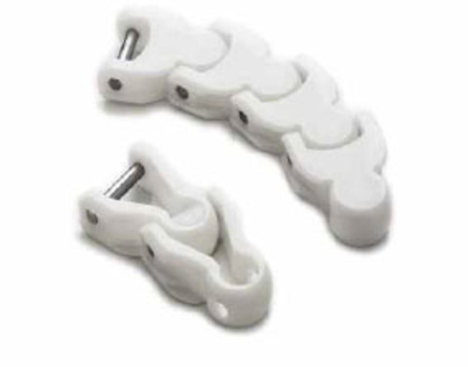 Kurvgående vit bandkedja 1500 magris