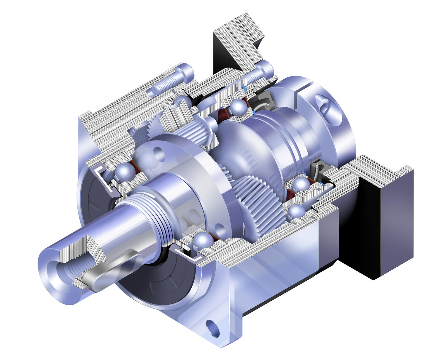 Planetväxel högprecision AB-serien delad