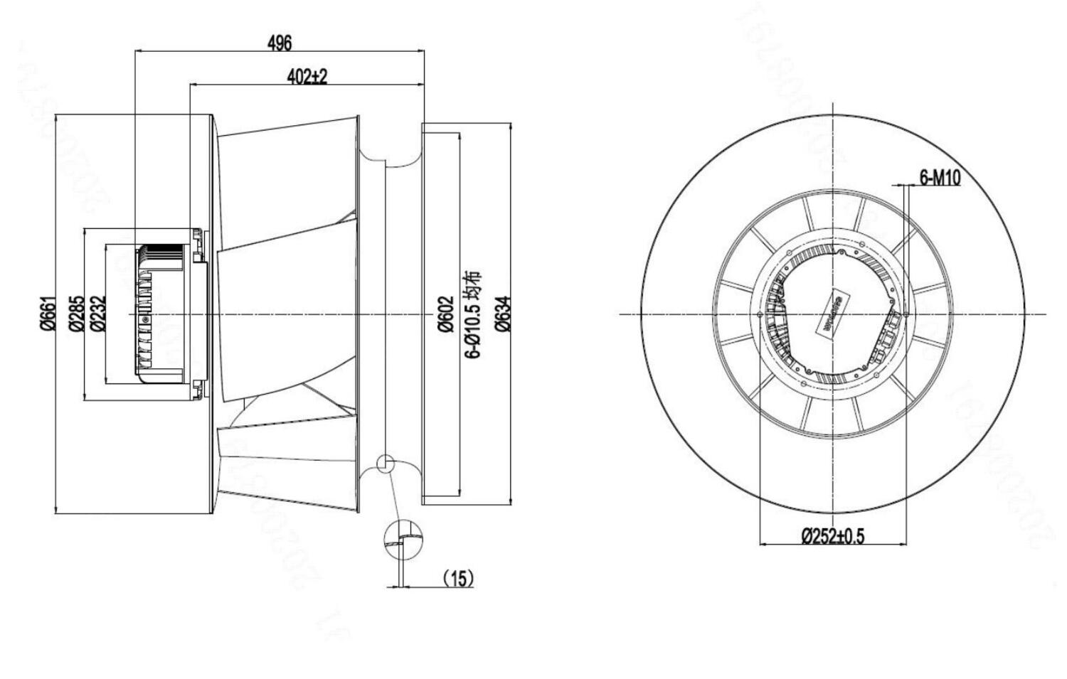 Ritning II centrifugalfläkt ATB