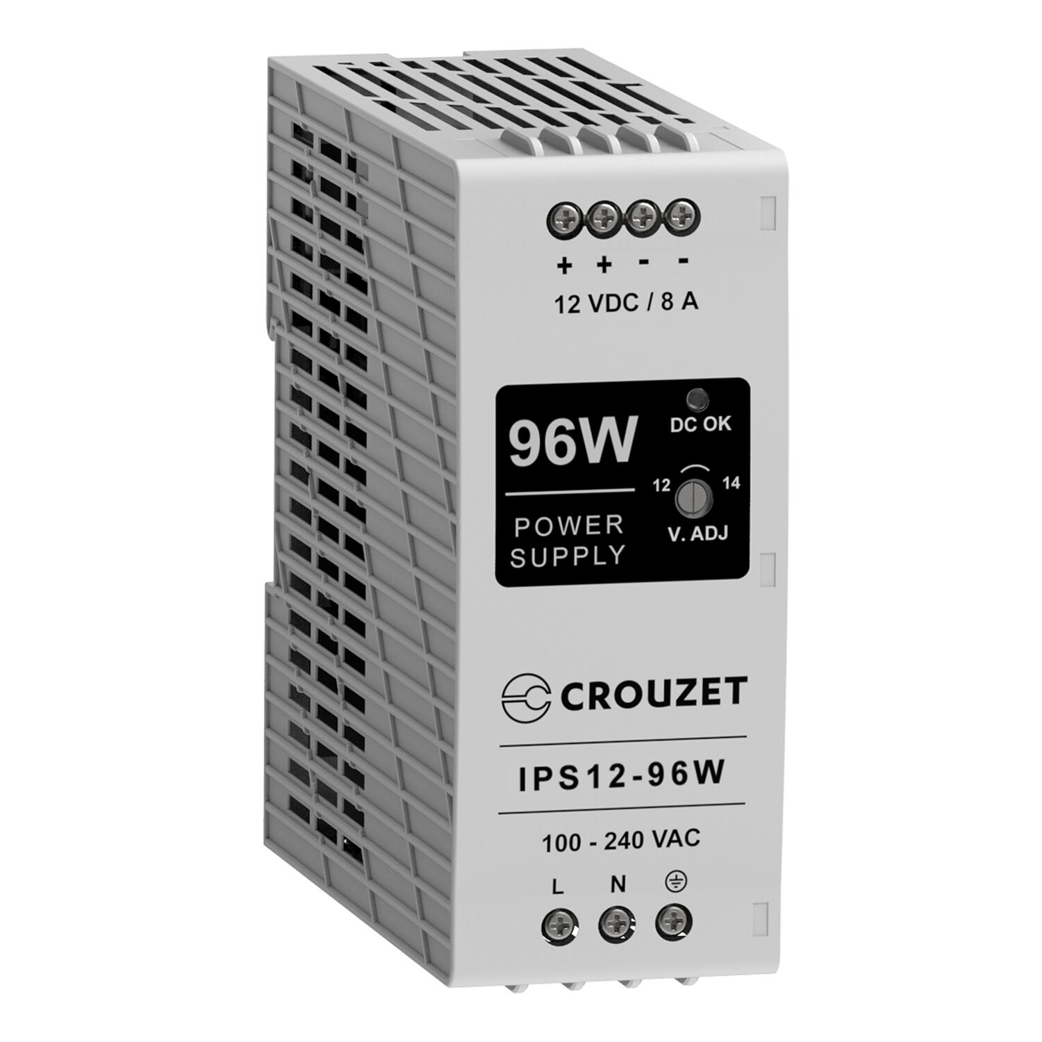 spänningsaggregat 12VDC 8A