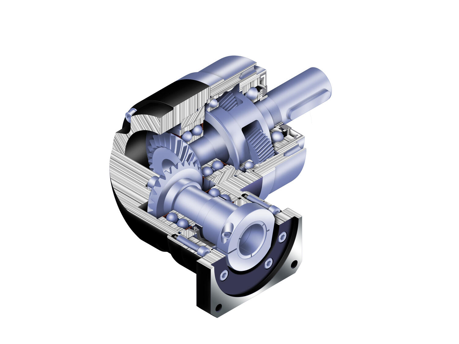 Vinkelväxel AER Apex delad